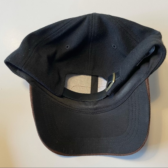 Disneyland Baseball Cap Embossed Metal Strip Black/Brown - Picture 9 of 9